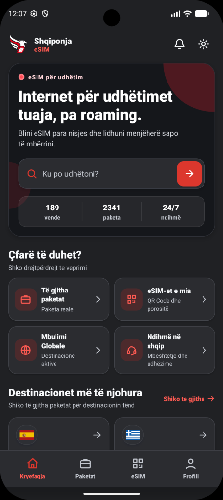 Eksploroni mbi 190+ Shtete